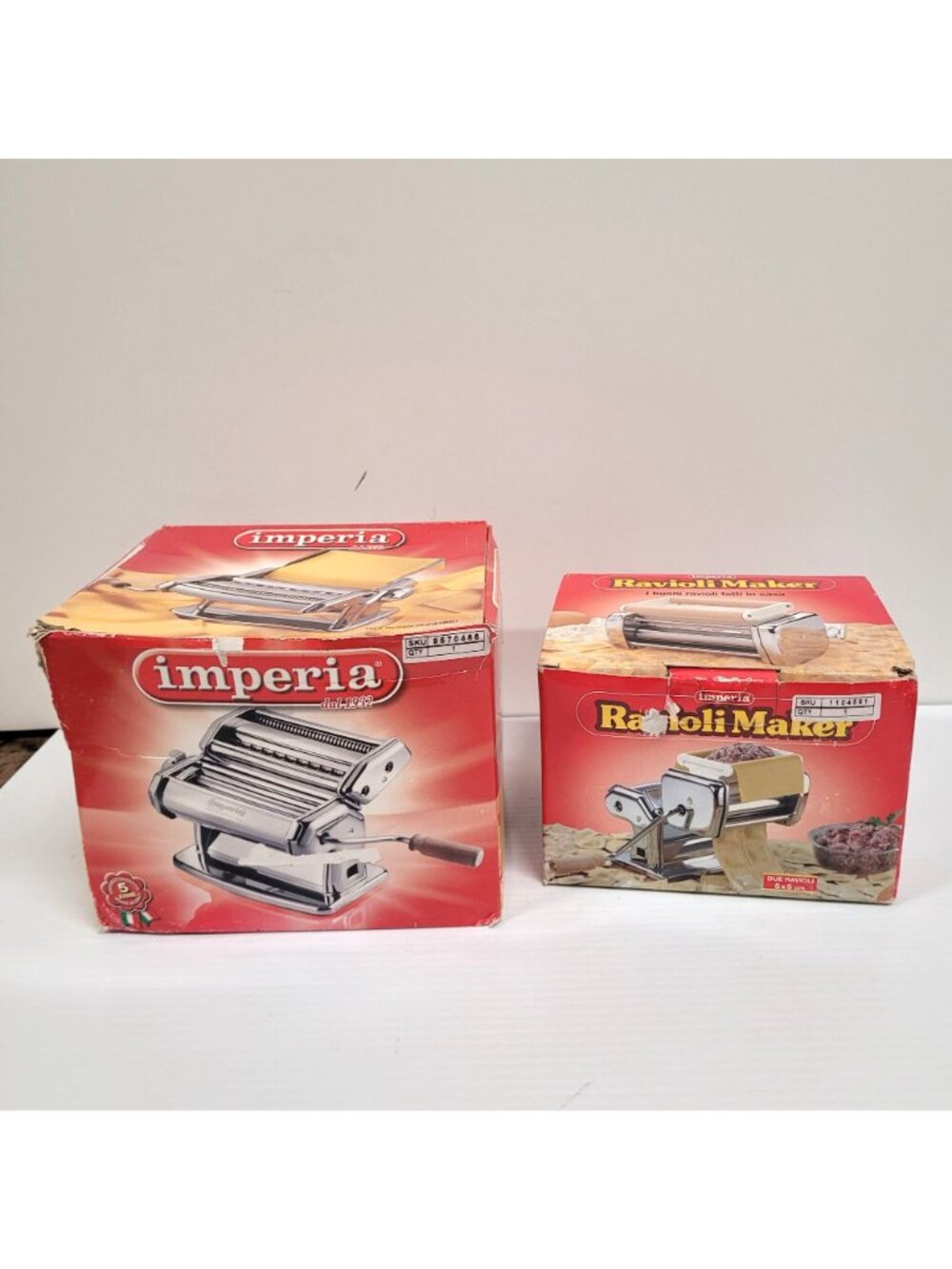 Imperia 2 Stainless Steel Pasta & Ravioli Maker Original Machine & Attachment - Picture 11 of 11